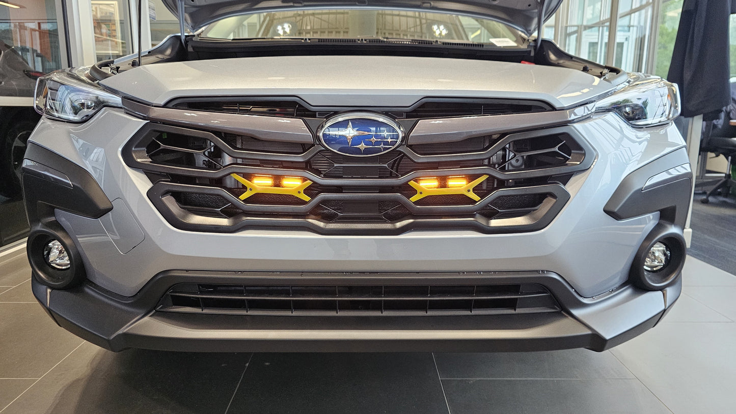 T8C.1: 2024 Subaru Crosstrek DRL/Grille lights and brackets (Non-Wilderness trims)